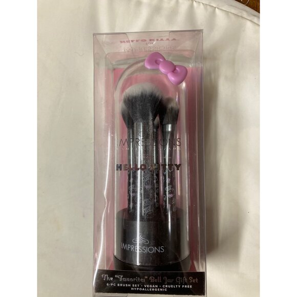 Limited Edition Hello Kitty Makeup Brush Set Lot 6 Sets New In Box - Picture 6 of 13